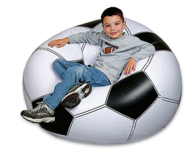 inflatable chair, inflateable, seat, blow, up, furniture, bubble chair, soccer, ball, soccerball, sports