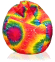 Tie Dye Fabric Bean Bag Chair
