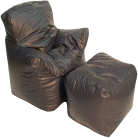 Bean Bag Armchair and Ottoman