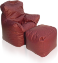 Bean Bag Armchair and Ottoman