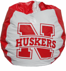 nebraska, huskers, university, cornhuskers, bean bag chair