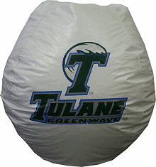 tulane, university, green wave, greenwave, bean bag chair